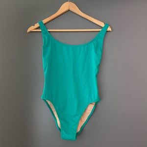Women’s Teal/Turquoise J. Crew Scoop Back Bathing Suit